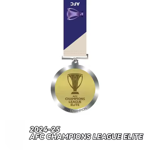 2025 AFC Champions League Elite Champions Medal with Frame Al-Ahli Saudi Football Club