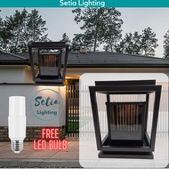 Outdoor Gate Pillar Light Lamp Weatherproof Modern New Design lampu Pagar Tiang Luar 户外柱子柱头灯