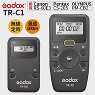 Godox神牛Canon副廠無線定時快門線遙控器TR-C1(相容佳能原廠RS-60E3;亦適Pentax CS-205/OM SYSTEM RM-CB2/Samsung)