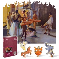 DAVICI - Wooden Puzzles for Adults, Behind The Scenes Ballet Wooden Jigsaw Puzzles Unique Shaped Pie