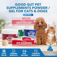 Good Gut Pet Supplements Powder / Gel for Cats & Dogs - For Kidney Teeth Tear & Gut Health Support