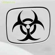 LANfigure Cool Biohazard Warning Motocross Stickers Danger Sign Decals Bicycle Racing Fuel  Body Off-road Motorcycle Helmet Decoration MY