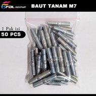 1 Pak Baut Tanam M7 / Baut Manifole M7