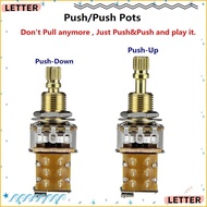 LETTER Guitar Potentiometer Guitar Accessories DPDT Long Split Shaft A250K/B250K/A500K/B500K