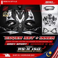 Cover Set Winner X V3 Convert Set I GREY SPORT I ORIGINAL HONDA VIETNAM For HONDA RS-X 150