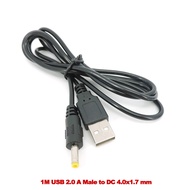 1M USB 2.0 Male to DC 4.0x1.7mm 5V 2A 24AWG DC Barrel Jack Power charger Cable cord Converter