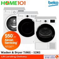 Beko Front Load Washer / Dryer 7.0KG - 12KG WTE7636X0 I WCV8746X0 I WCV8736XS0 I WCV9746X0 I WTE10744X0D IWTE12746X0 etc