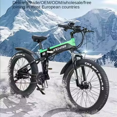 R5 Electric Bike 500W motor 48V 14AH Lithium Battery Electric Bicycle Off-Road 26 Inch Tire Folding 