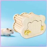 [TisityMY] Wooden Hamster House Cage Accessories Hide Supplies Hamster Hideout Exploration