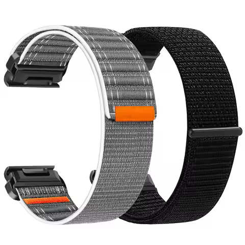 QuickFit 22/26mm Nylon Watch Strap For Garmin Fenix 9 8 7 Pro Solar/AMOLED 7X 6X 5X 6 5Plus Band For