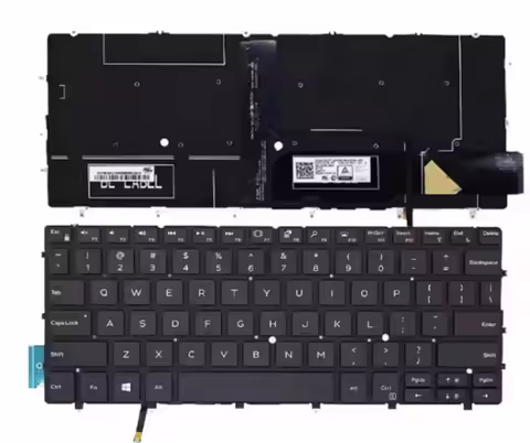 For DELL XPS13 9370 9380 7390 9305 Palmrest C Shell US English Keyboard Upper Cover (002)