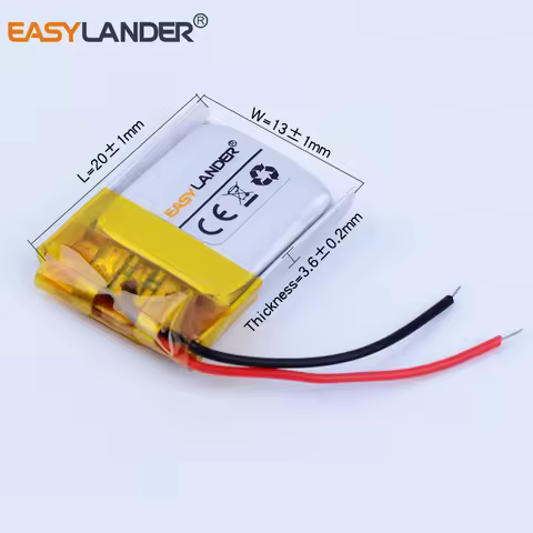 361320 3.7V 70mAh Rechargeable Li-Polymer Battery For GPS Bluetooth headset toys Sports bracelet AHB