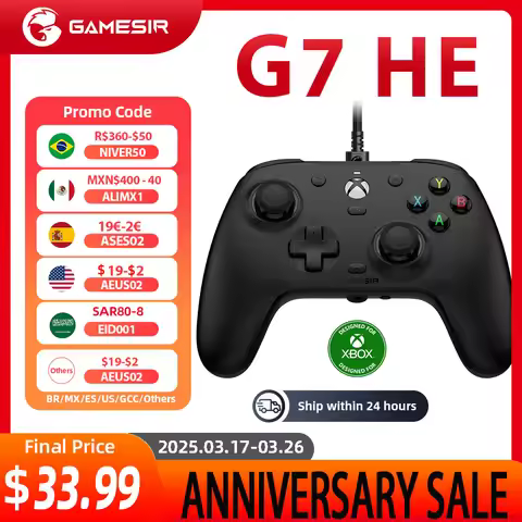 GameSir G7 HE Xbox Gaming Controller Wired Gamepad for Xbox Series X S, Xbox One, ALPS Joystick PC,