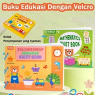 Busy Book Children's Educational Books Velcro Stickers Children 36 pages DIY Page Books First Baby E