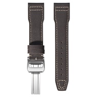 20mm 21mm 22mm Dây đeo bằng da chính hãng cho iwc thí điểm Hoàng tử bé đánh dấu nam nữ da bò gấp Dây