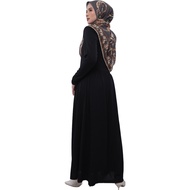 Elzatta Gamis Polos Gamis Hitam Oliza