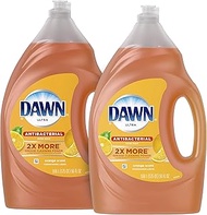 Dawn Antibacterial Dishwashing Liquid Dish Soap, Orange Scent, 56 Fl Oz, Pack Of 2(Packaging May Var