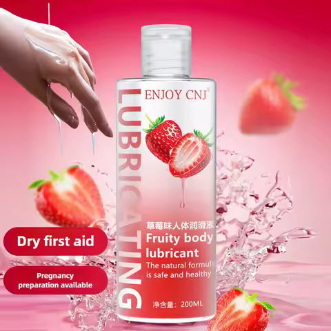 Strawberry Lickable Lubricant Water based Lubrication Couple Anal intercourse Lube Gel Vaginal massa
