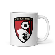 Cooler King AFC Bournemouth V1 Coffee Cup 11oz White – Suitable For Tea And Gifts. Souvenirs