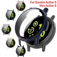For Garmin Active 5 Smart Watch Protective Case Cover Hard Shell Glass Screen For Garmin vivo Active5 Protector Film Frame Cases