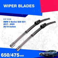 For BMW 5 Series G30 G31 2017 - 2023 Touring Front Rear Windshield Wiper Blades Windscreen Accessori