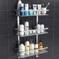 {NEW GOOD} Bathroom Shampoo Shower Shelf Holder Corner Shelf Wall Mounted Bathroom Toilet Cosmetic Basket Holder Bath Hardware