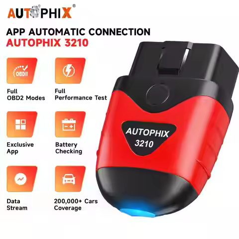 AUTOPHIX 3210 OBD2 Scanner Bluetooth Car Code Reader ODB Diagnostic Scan Tools Battery Test Alarm Se