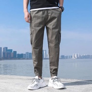 Y68 Hong Kong-Style Military Green Cargo Pants for Men, Trendy Brand, British Preppy, Tactical Milit