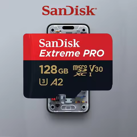 SanDisk A2 Rated MicroSD Card U3 V30 Class 10 High Speed TF Card 32-512GB Fast App Loading for Smart