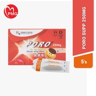 [PMG PHARMACY] Poro Supp 250mg in Box 100's - paracetamol, pain relief