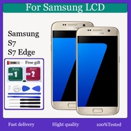 Original AMOLED For Samsung S7 / S7 Edge LCD Display Touch Screen With Frame Replacement