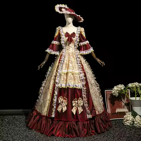 Customized Women Halloween Party Fantasy Dress Renaissance Victorian Historical Masquerade Dresses