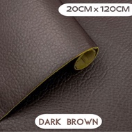 kulit sofa langsung tempel - terbaik kulit sofa - kulit sofa meteran - dark brown
