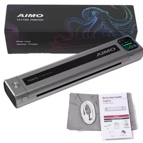 NEWEST AIMO Wireless Tattoo Thermal Transfer Printer Copier Machine with Transfer Paper Compatible w