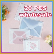 ✑ ✥ ✾ White transparent envelope used for inviting wedding birthdays