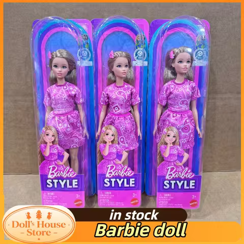 HRH21 Authentic Barbie Dolls Barbie Fashion Experts Clothes Dresses Girls' Gifts Playhouse Toys Mobi