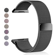 Compatible for Fitbit Ionic Straps, Metal Magnetic Stainless Steel Small &amp; Large Replacement Bands for Fitbit Ionic Smart Watch