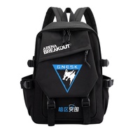 Arena Breakout White Wolf Company Student backpack with large capacity and multi-purpose anime backp