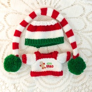 Quần áo phụ kiện búp bê Mũ búp bê Quần Áo giáng sinh labubu V1 V2 labubu