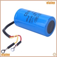 ELAINE CD60 Run Capacitor, 500uF Wire Included CD60 Start Capacitor, Durable 250VAC Round Capacitor 