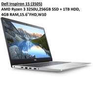 ( Ready Stock ) Dell Inspiron 15 (3505) AMD Ryzen 3 3250U,256GB SSD + 1TB HDD,4GB RAM,15.6"FHD,W10 -