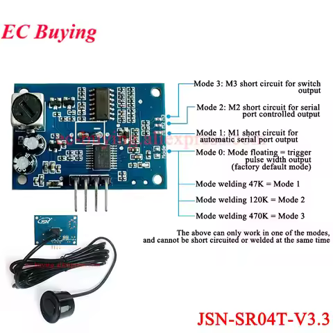 Waterproof Ultrasonic Sensor Module JSN-SR04T 3.0 JSN-SR04T-V3.3 JSN SR04T Distance Measuring Transd