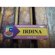 NameTag GOLD BESI LOGAM/Custom Made logo SEKOLAH - PRS  Pembimbing Rakan Sebaya (PRS) di sekolah wit