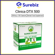Clinica DTX 500 Ampalaya Leaves with Desugared Sugar Cane Extract Herbal Food Supplement (100 Capsul