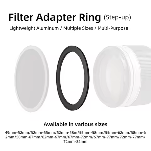 Universal Camera Filter Adapter Ring 49mm 52mm 55mm 58mm 62mm 67mm 72mm 77mm 82mm for Canon Nikon Le