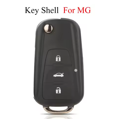 jingyuqin 3 Button Flip Folding Remote Car Key Shell FOB For Roewe MG5 MG7 MG GT GS 350 360 750 W5 K
