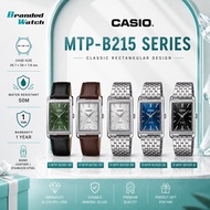 [Official Warranty] Casio Men's Watch MTP-B215D-1A 2A 7A 8A MTP-B215L-3A MTP-B215L-7A 39.7x26mm Wate