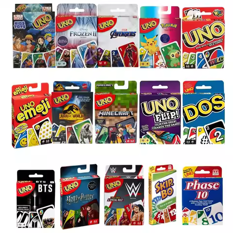 UNO Card Minecraft Solitaire Multiplayer Entertainment Card Game Super Fun Parent-Child Interaction