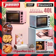 【HOT ITEM】HAUSWIRT C40 40L Electric c/w Oven Aluminum Tray 1800W ( Sakura Pink / Ice Blue )