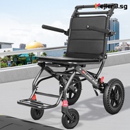 Wheelchair Manual Elderly Chair Folding Travel Wheelchair Lightweight Small-scale Wheelchair Damped